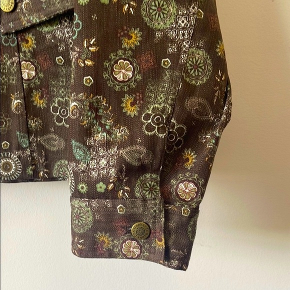 Christopher & Banks Jacket XL Brown Paisley Boho Print - Picture 7 of 7